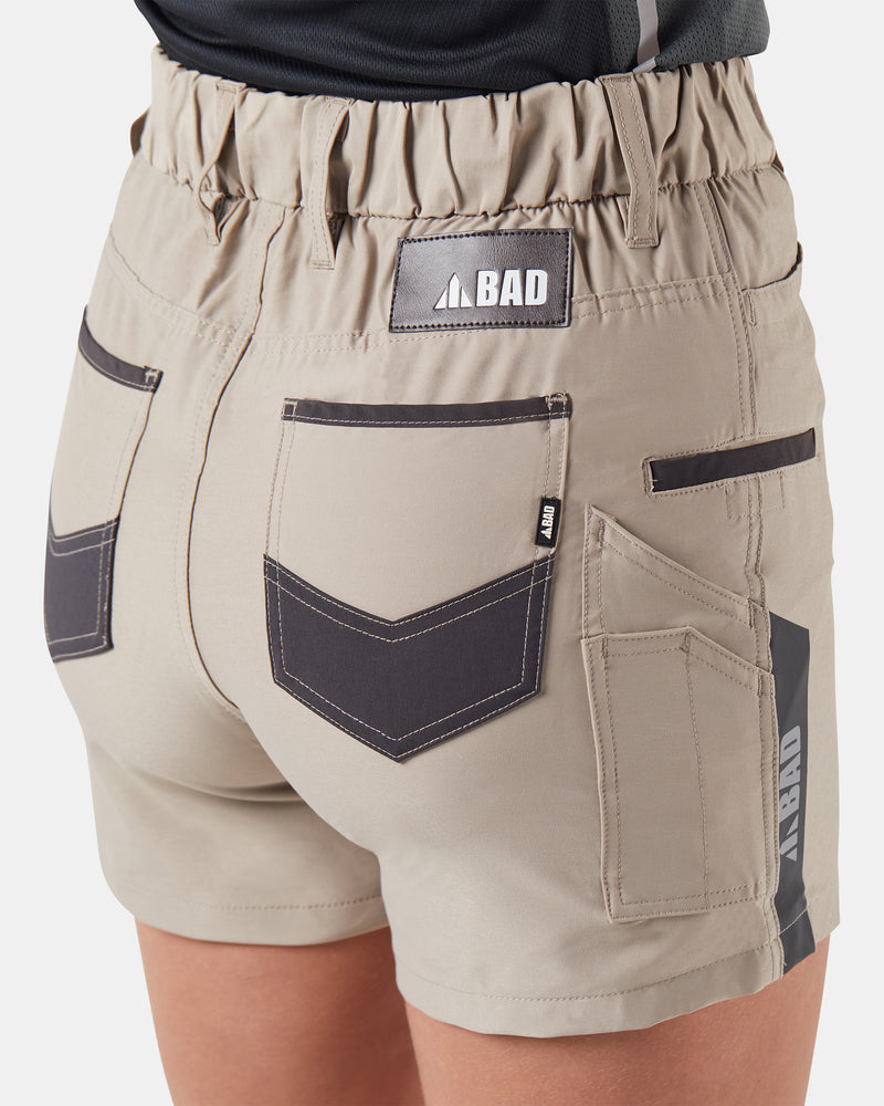 BAD WOMENS NEXT™ WATERPROOF ELASTIC WAIST SHORT SHORTS