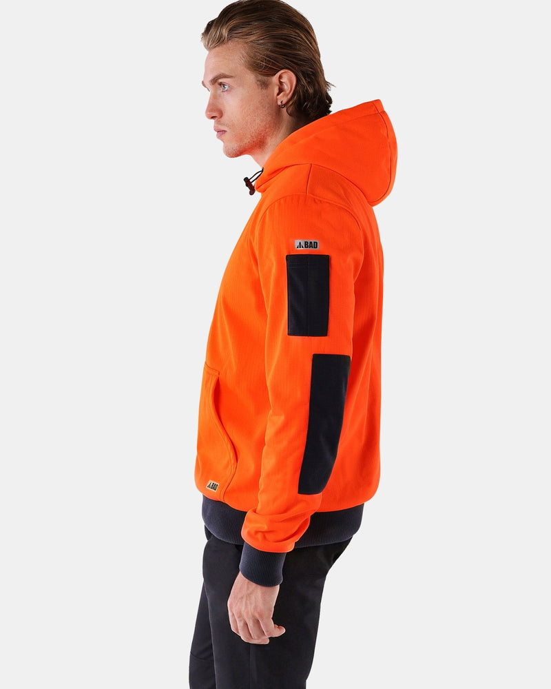 BAD ELEMENTAL™ WATER RESISTANT BONDED MEMBRANE FLEECE HOODIE - BAD WORKWEAR