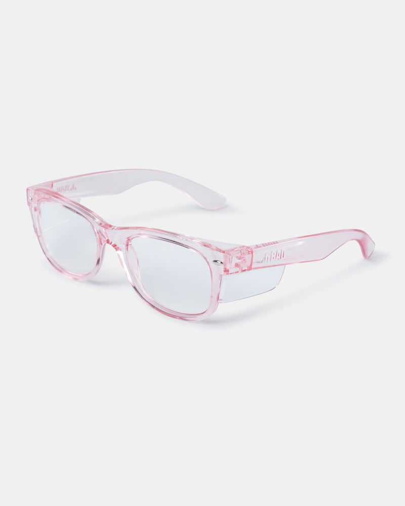 BAD LUCID™ SAFETY GLASSES (PINK/CLEAR)
