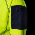 BAD WOMENS WATERPROOF RAIN-DEFEND™ HI-VIS FLEECE HOODIE - BAD WORKWEAR